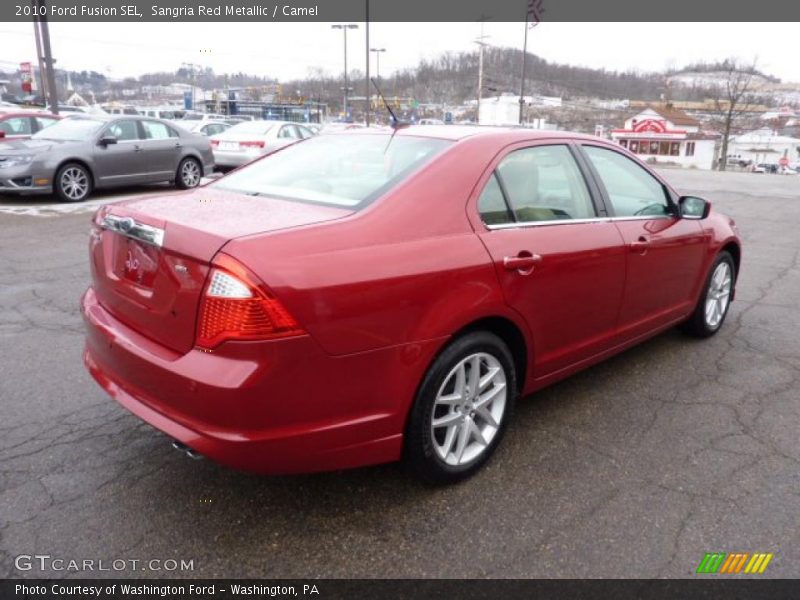Sangria Red Metallic / Camel 2010 Ford Fusion SEL