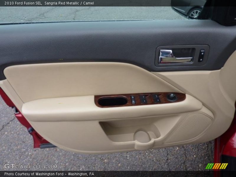Sangria Red Metallic / Camel 2010 Ford Fusion SEL