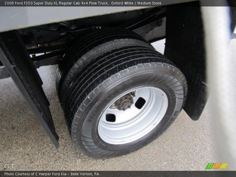 Oxford White / Medium Stone 2008 Ford F350 Super Duty XL Regular Cab 4x4 Plow Truck