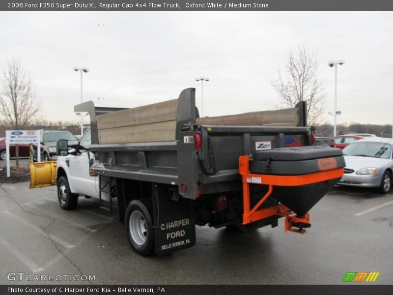 Oxford White / Medium Stone 2008 Ford F350 Super Duty XL Regular Cab 4x4 Plow Truck