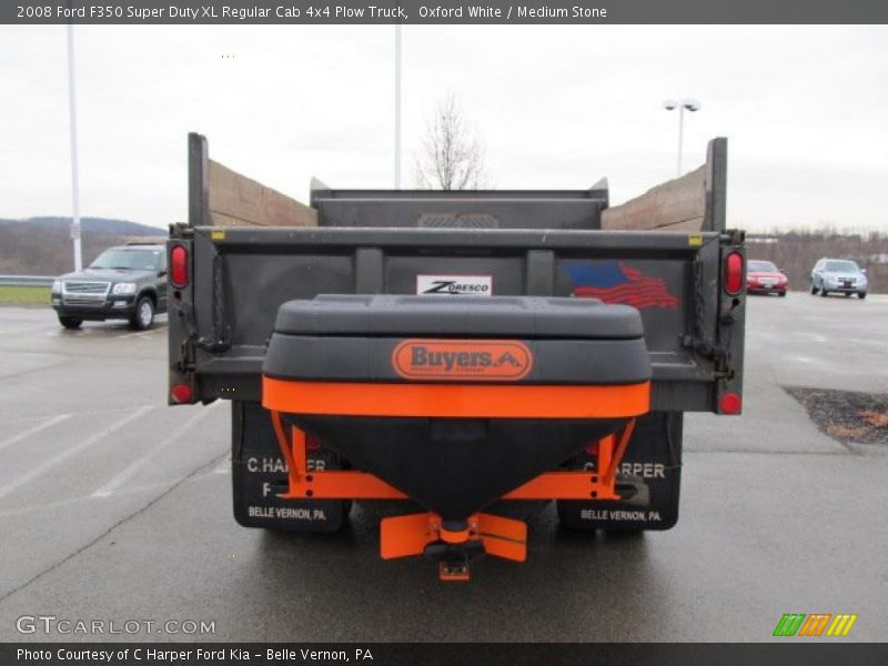 Oxford White / Medium Stone 2008 Ford F350 Super Duty XL Regular Cab 4x4 Plow Truck