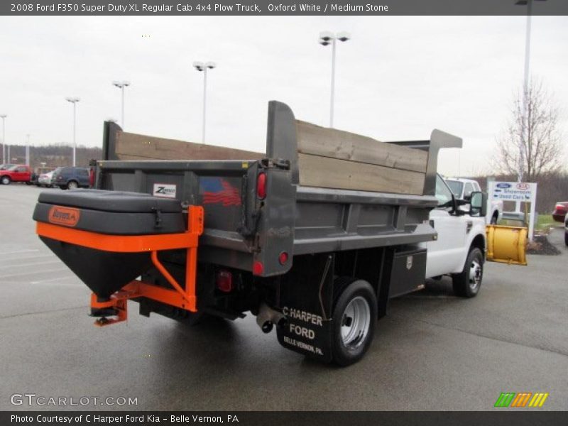 Oxford White / Medium Stone 2008 Ford F350 Super Duty XL Regular Cab 4x4 Plow Truck