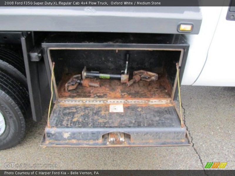 Oxford White / Medium Stone 2008 Ford F350 Super Duty XL Regular Cab 4x4 Plow Truck