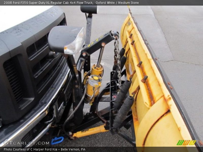 Oxford White / Medium Stone 2008 Ford F350 Super Duty XL Regular Cab 4x4 Plow Truck