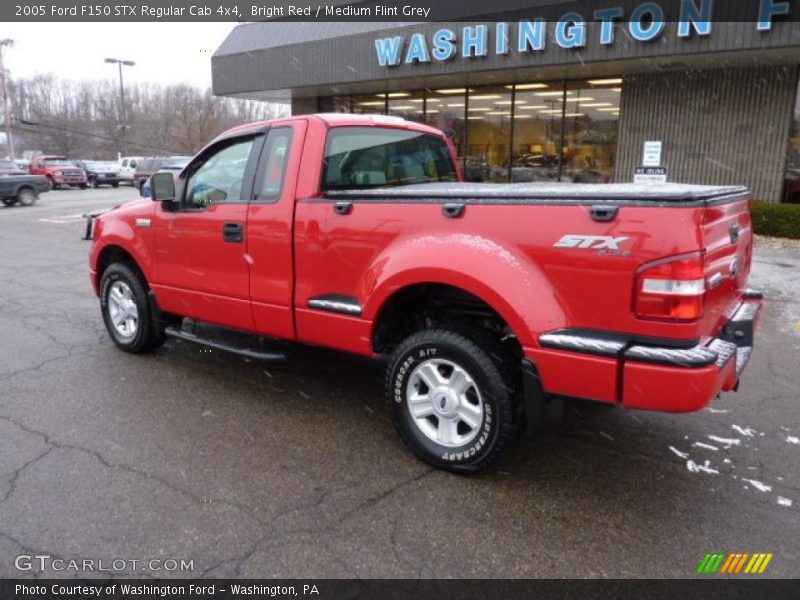 Bright Red / Medium Flint Grey 2005 Ford F150 STX Regular Cab 4x4