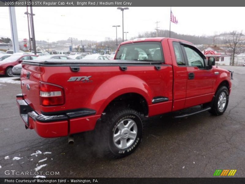 Bright Red / Medium Flint Grey 2005 Ford F150 STX Regular Cab 4x4