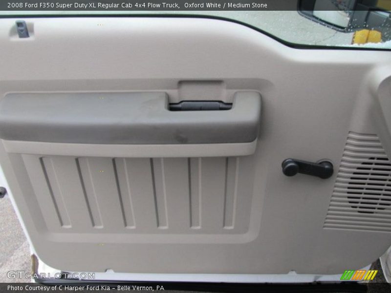 Oxford White / Medium Stone 2008 Ford F350 Super Duty XL Regular Cab 4x4 Plow Truck