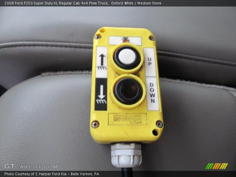Oxford White / Medium Stone 2008 Ford F350 Super Duty XL Regular Cab 4x4 Plow Truck
