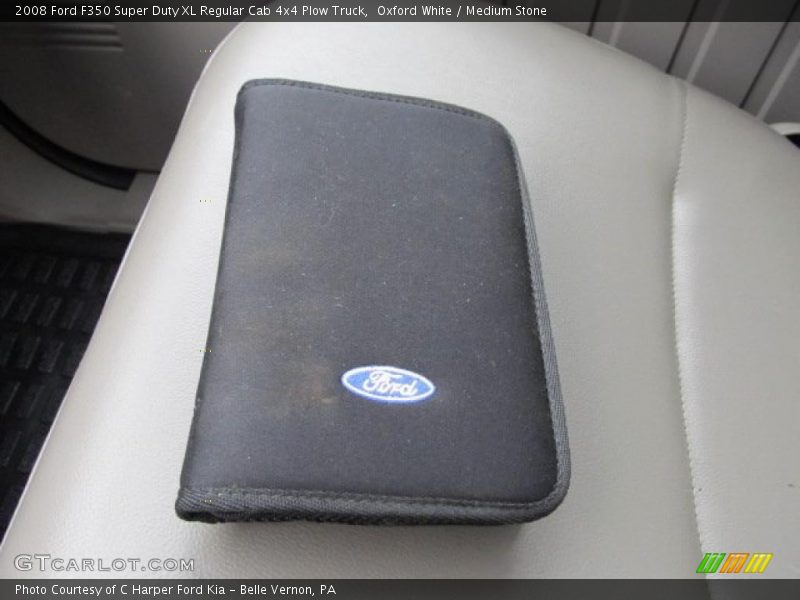 Oxford White / Medium Stone 2008 Ford F350 Super Duty XL Regular Cab 4x4 Plow Truck