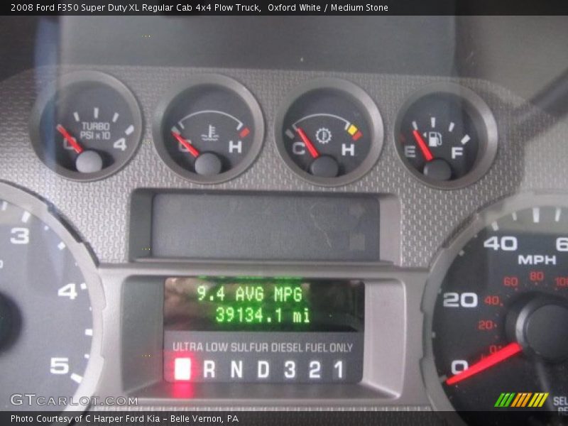 Oxford White / Medium Stone 2008 Ford F350 Super Duty XL Regular Cab 4x4 Plow Truck