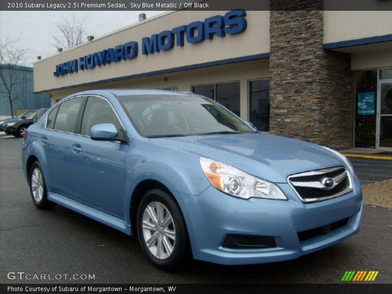 Sky Blue Metallic / Off Black 2010 Subaru Legacy 2.5i Premium Sedan