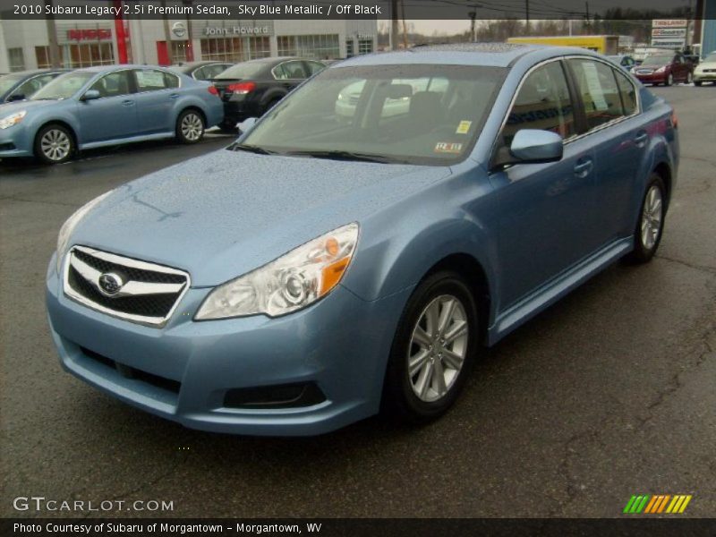Sky Blue Metallic / Off Black 2010 Subaru Legacy 2.5i Premium Sedan
