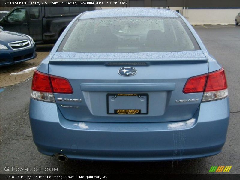 Sky Blue Metallic / Off Black 2010 Subaru Legacy 2.5i Premium Sedan