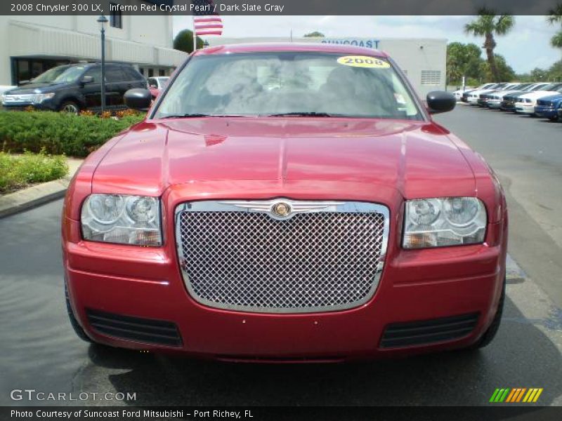 Inferno Red Crystal Pearl / Dark Slate Gray 2008 Chrysler 300 LX
