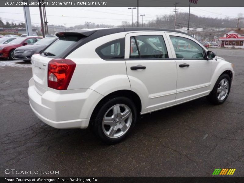 Stone White / Pastel Slate Gray 2007 Dodge Caliber SXT