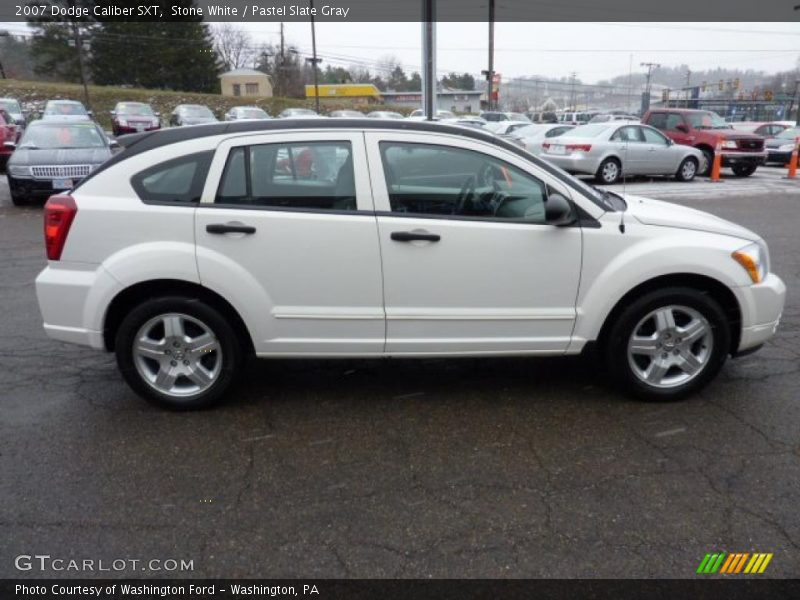 Stone White / Pastel Slate Gray 2007 Dodge Caliber SXT