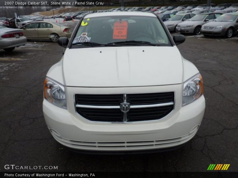 Stone White / Pastel Slate Gray 2007 Dodge Caliber SXT