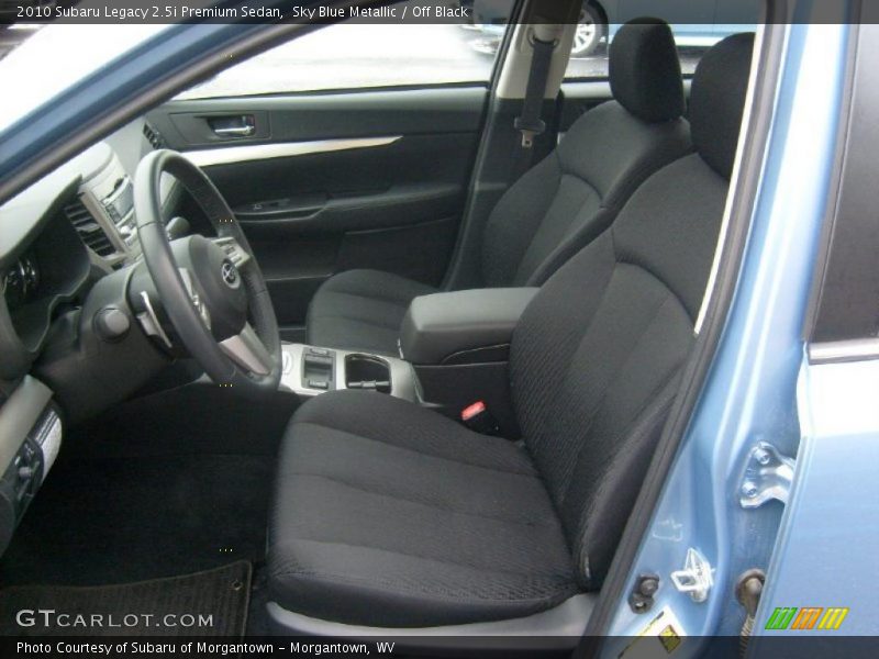  2010 Legacy 2.5i Premium Sedan Off Black Interior