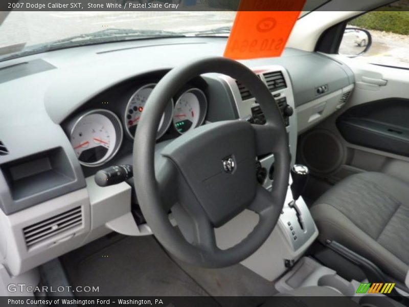 Stone White / Pastel Slate Gray 2007 Dodge Caliber SXT