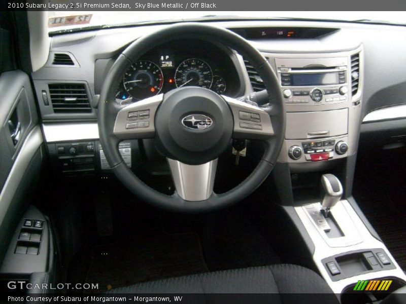 Dashboard of 2010 Legacy 2.5i Premium Sedan