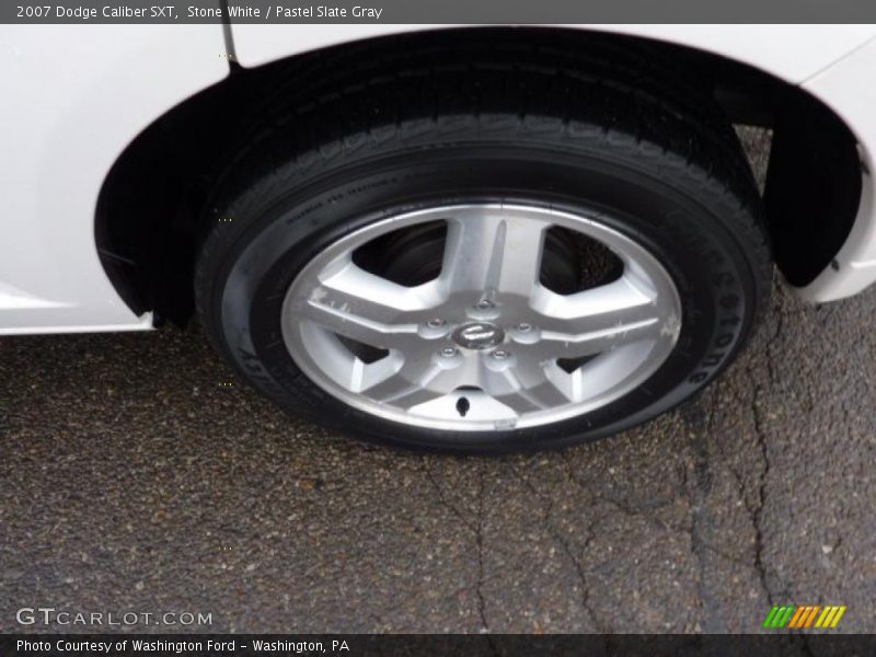 Stone White / Pastel Slate Gray 2007 Dodge Caliber SXT
