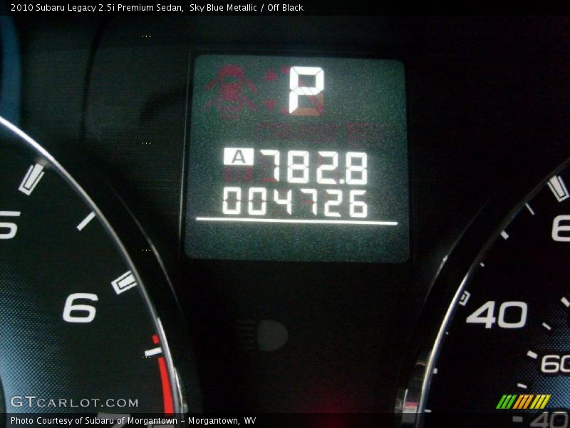 Sky Blue Metallic / Off Black 2010 Subaru Legacy 2.5i Premium Sedan