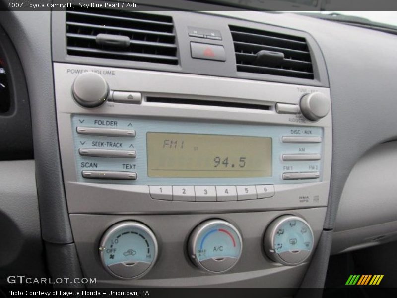 Sky Blue Pearl / Ash 2007 Toyota Camry LE