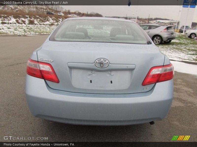 Sky Blue Pearl / Ash 2007 Toyota Camry LE