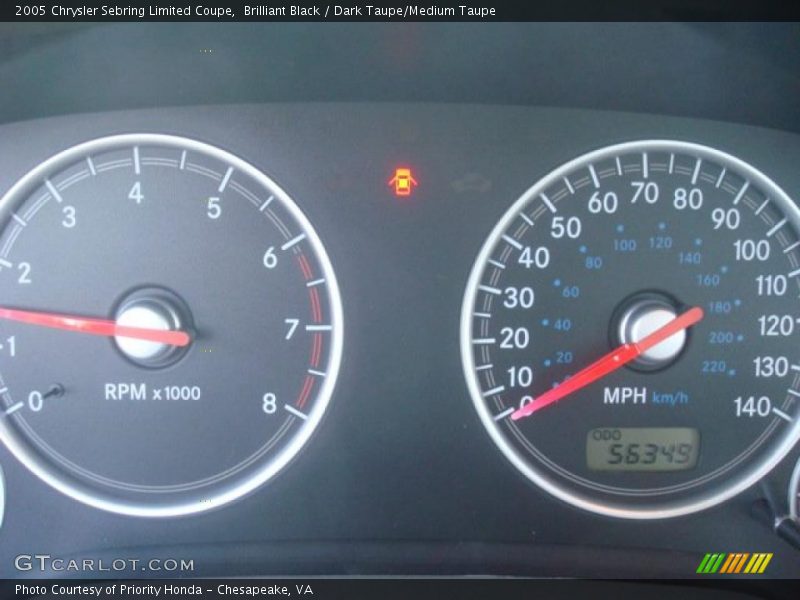 Brilliant Black / Dark Taupe/Medium Taupe 2005 Chrysler Sebring Limited Coupe