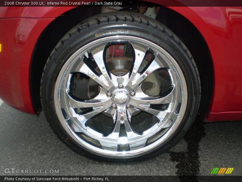 Inferno Red Crystal Pearl / Dark Slate Gray 2008 Chrysler 300 LX