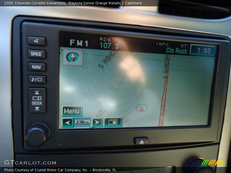 Navigation of 2005 Corvette Convertible