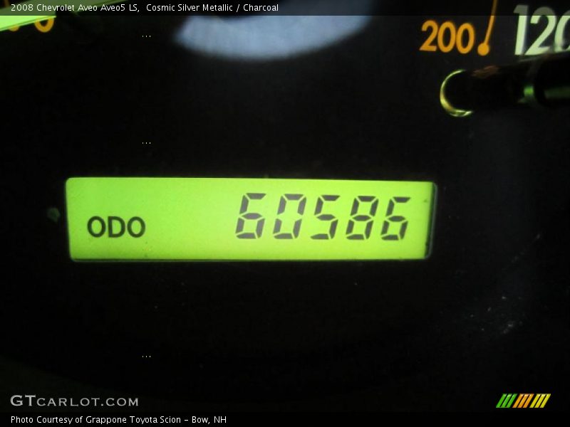 Cosmic Silver Metallic / Charcoal 2008 Chevrolet Aveo Aveo5 LS