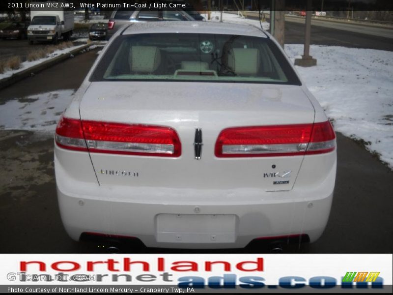 White Platinum Tri-Coat / Light Camel 2011 Lincoln MKZ AWD