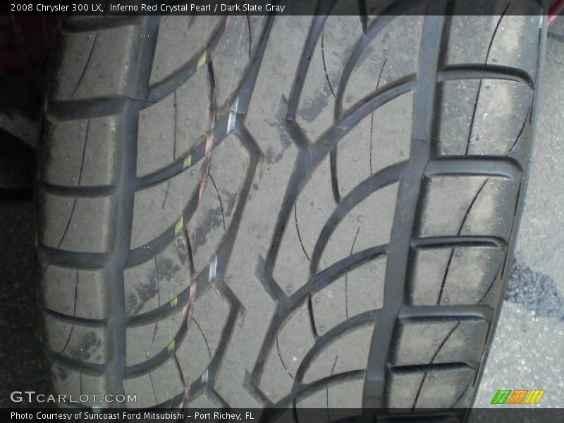 Inferno Red Crystal Pearl / Dark Slate Gray 2008 Chrysler 300 LX