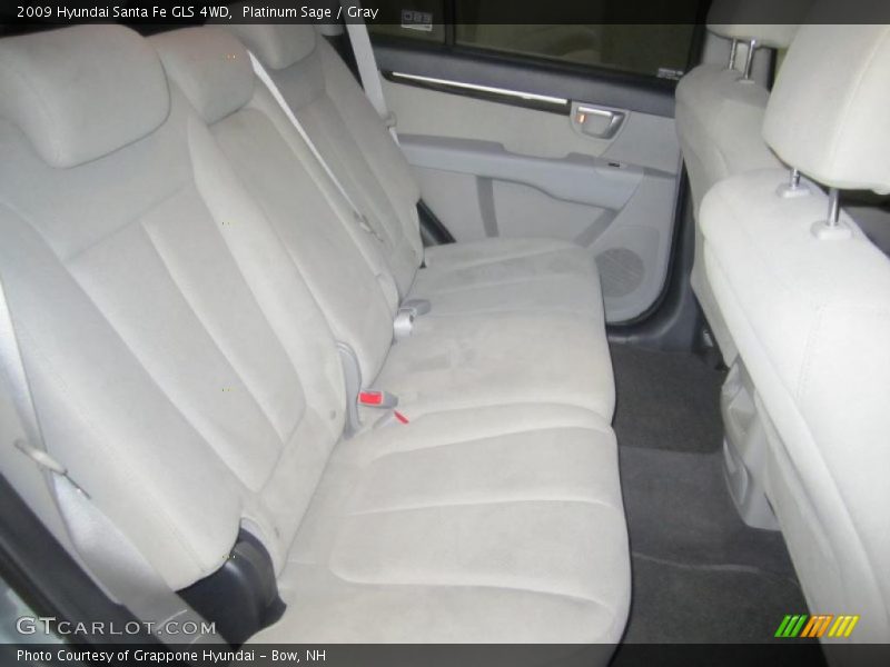 Platinum Sage / Gray 2009 Hyundai Santa Fe GLS 4WD