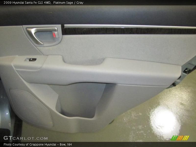 Platinum Sage / Gray 2009 Hyundai Santa Fe GLS 4WD