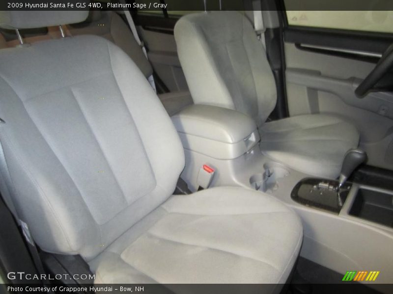 Platinum Sage / Gray 2009 Hyundai Santa Fe GLS 4WD
