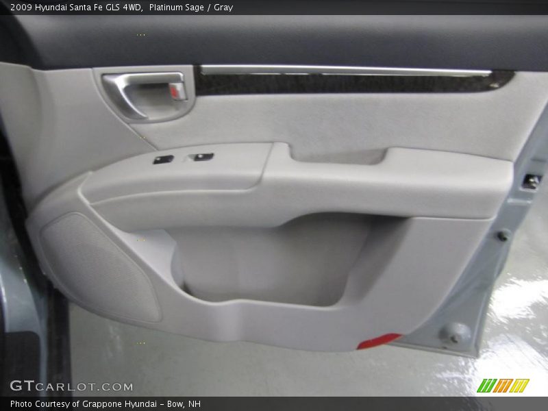 Platinum Sage / Gray 2009 Hyundai Santa Fe GLS 4WD