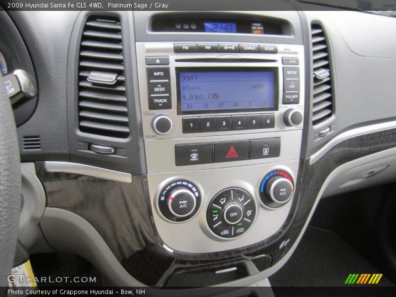 Platinum Sage / Gray 2009 Hyundai Santa Fe GLS 4WD