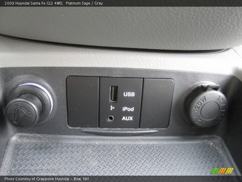 Platinum Sage / Gray 2009 Hyundai Santa Fe GLS 4WD