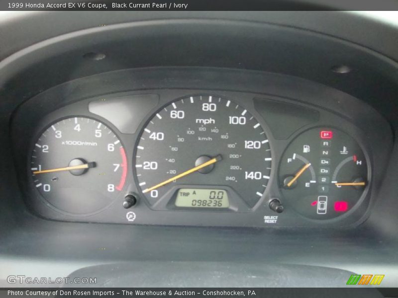  1999 Accord EX V6 Coupe EX V6 Coupe Gauges