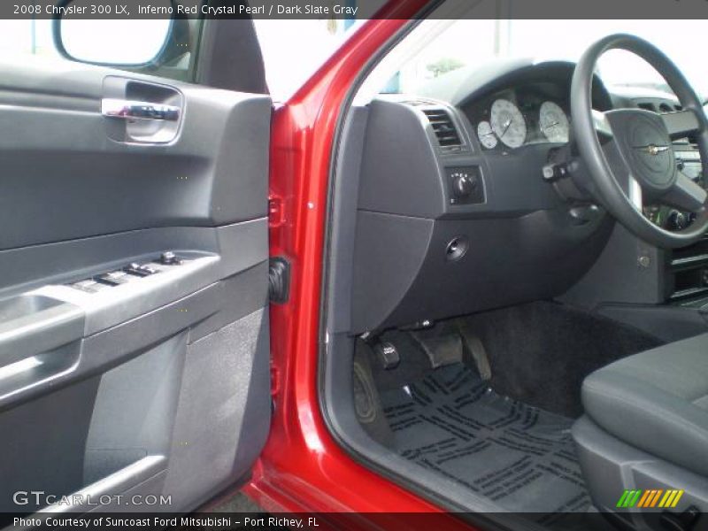 Inferno Red Crystal Pearl / Dark Slate Gray 2008 Chrysler 300 LX