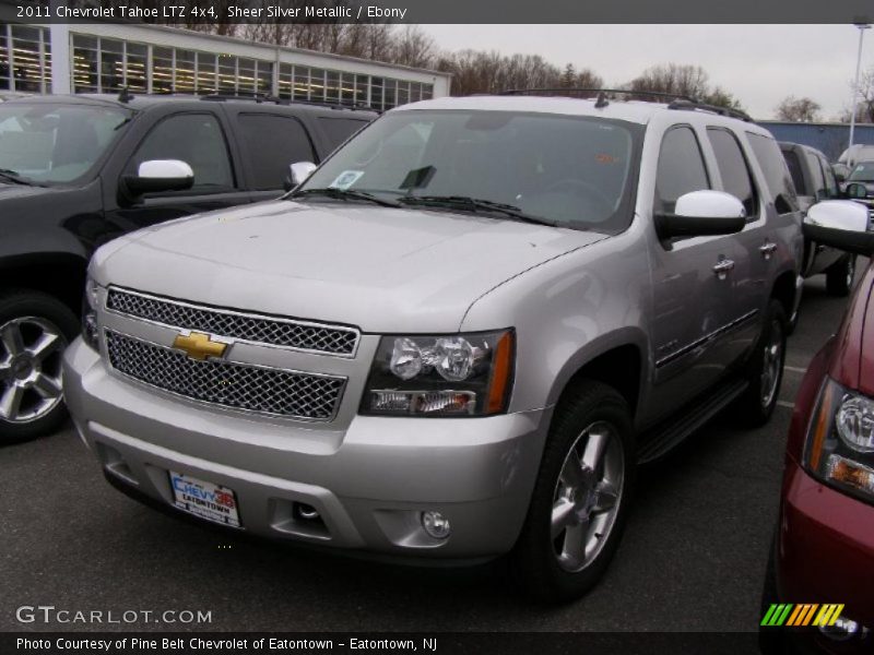 Sheer Silver Metallic / Ebony 2011 Chevrolet Tahoe LTZ 4x4