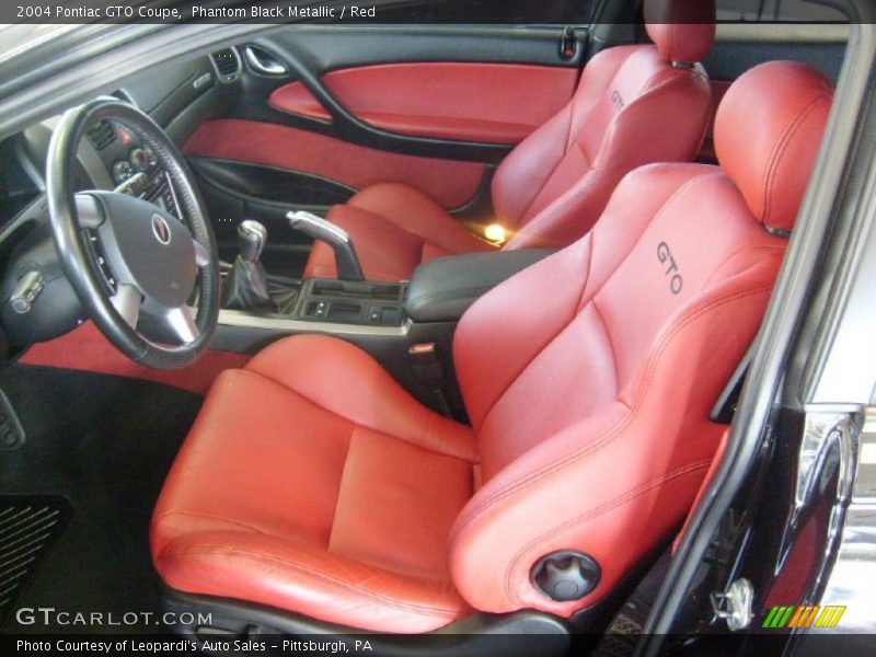  2004 GTO Coupe Red Interior