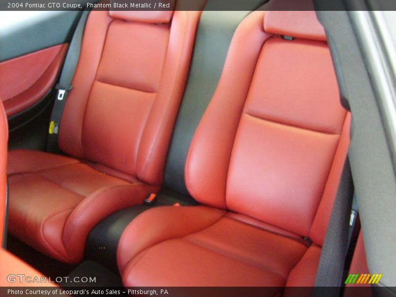  2004 GTO Coupe Red Interior