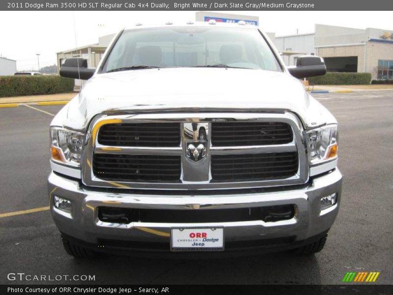 Bright White / Dark Slate Gray/Medium Graystone 2011 Dodge Ram 3500 HD SLT Regular Cab 4x4 Dually