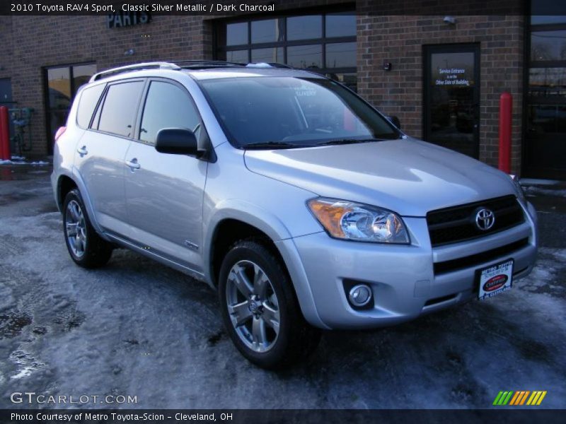 Classic Silver Metallic / Dark Charcoal 2010 Toyota RAV4 Sport