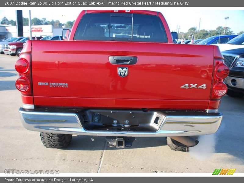  2007 Ram 2500 Big Horn Edition Quad Cab 4x4 Inferno Red Crystal Pearl