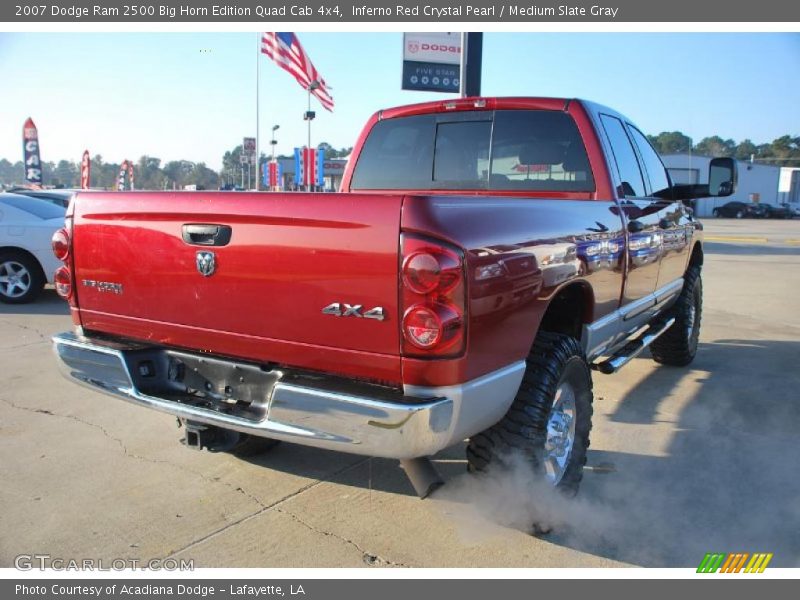 Inferno Red Crystal Pearl / Medium Slate Gray 2007 Dodge Ram 2500 Big Horn Edition Quad Cab 4x4