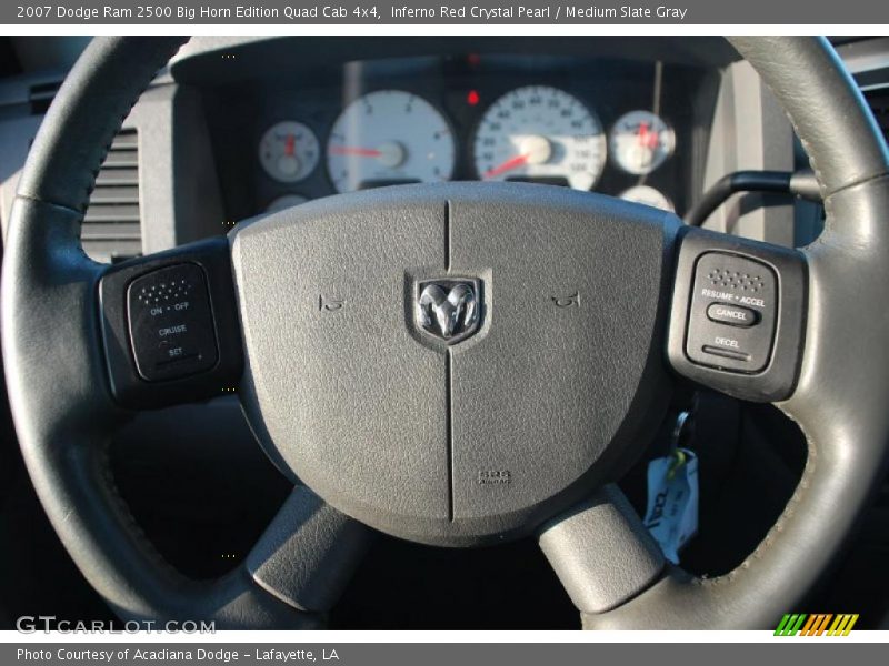Inferno Red Crystal Pearl / Medium Slate Gray 2007 Dodge Ram 2500 Big Horn Edition Quad Cab 4x4